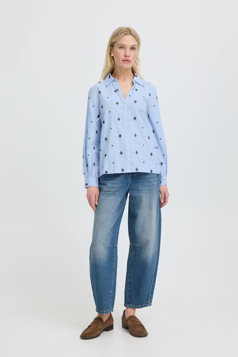Embroidered Chambray Maizy Shirt