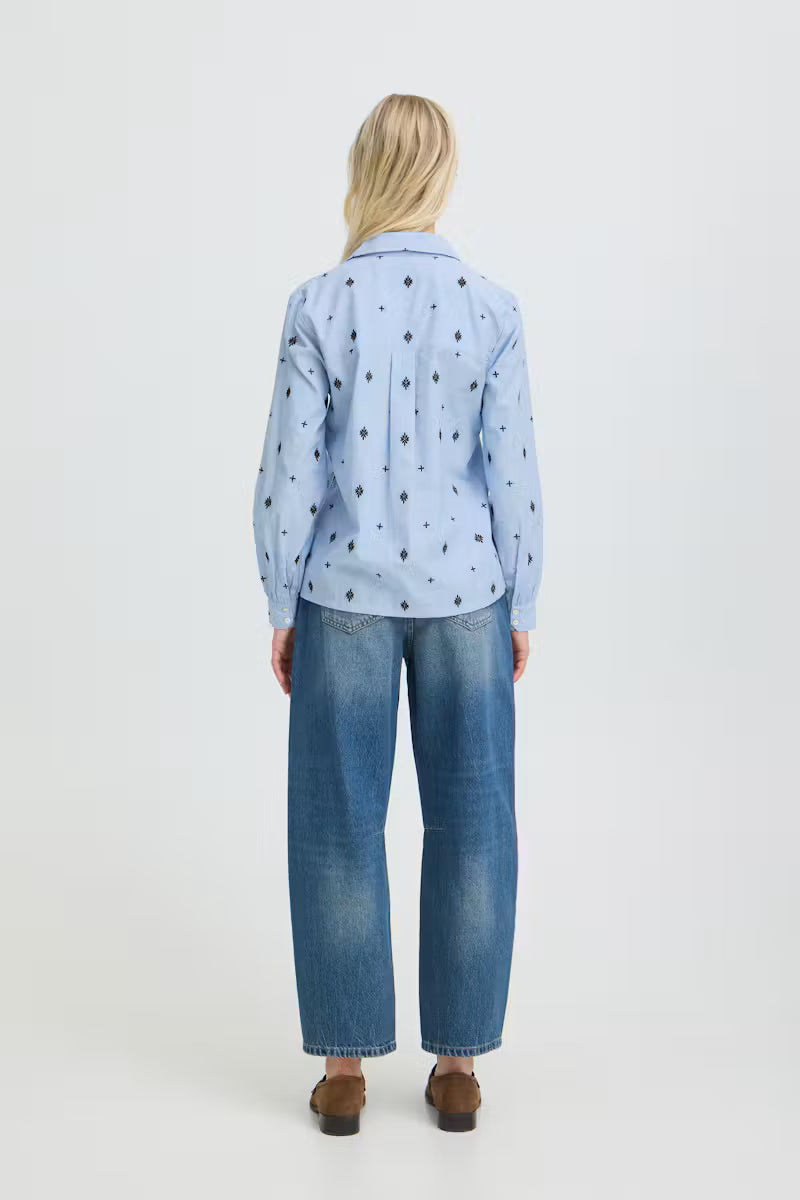 Embroidered Chambray Maizy Shirt