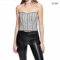 Generation Love Shay Tweed Top in Black Rainbow Sz XS