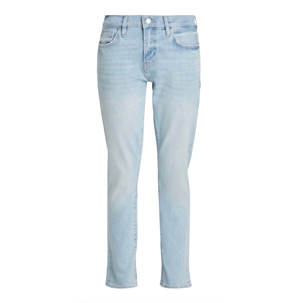 FRAME
Le Garcon mid-rise straight leg boyfriend jeans Finn Sz 26