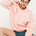 For Love & Lemons Alex Peach Pullover Embroidered Sweatshirt Sz
Medium $100
