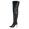 Jeffrey Campbell Pillar Over the Knee Black Stiletto Boot Sz 5.5