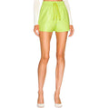 A.L.C. Rex Faux Leather Shorts in Green Kick Sz 6