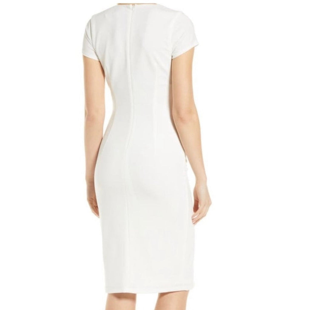 Black Halo Akira Pearl Sheath Dress Sz 10