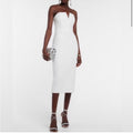 Veronica Beard Nabi Strapless Body Skimming Dress in Off White Sz 0 $698