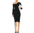 A.L.C. Marie Jersey Midi Dress
Ruched Off The Shoulder Long Sleeve Black Size XS