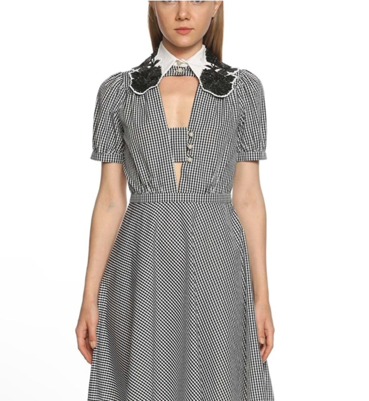No. 21 ABITO Donna Gingham and Sequin Vintage Style Dress IT 40
US 4 $1450