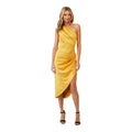 Elliatt Cassini Gold One Shoulder Midi Dress
