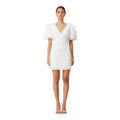 Elliatt Hailey Textured 3D Mini Dress In White Sz Medium