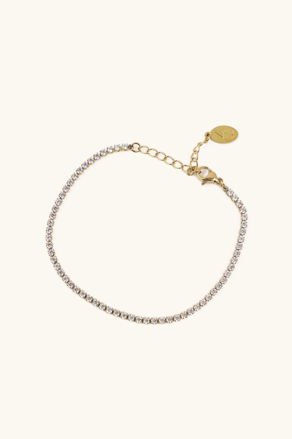 Birthstone Micro Tennis Bracelet - April