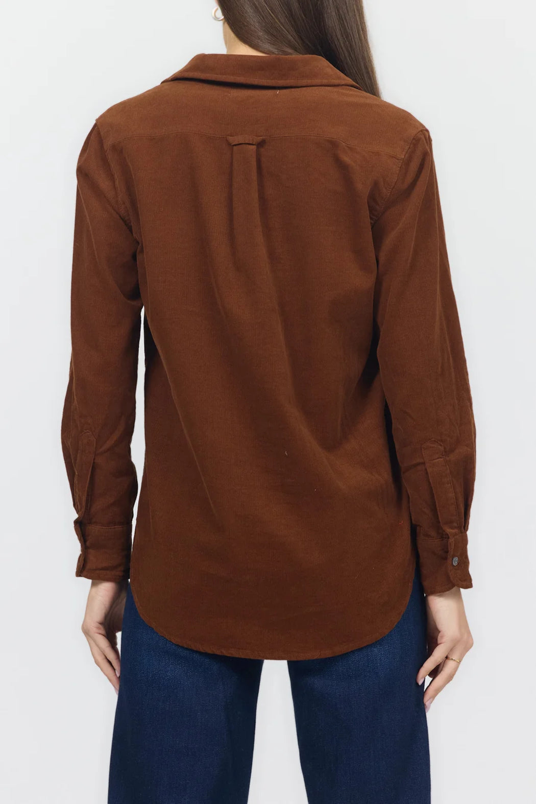 Dear John Galina Button Up Long Sleeve Top | Cappuccino