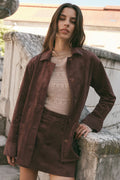 Decker Faux Suede Chore Coat