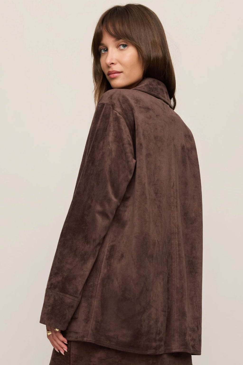 Decker Faux Suede Chore Coat