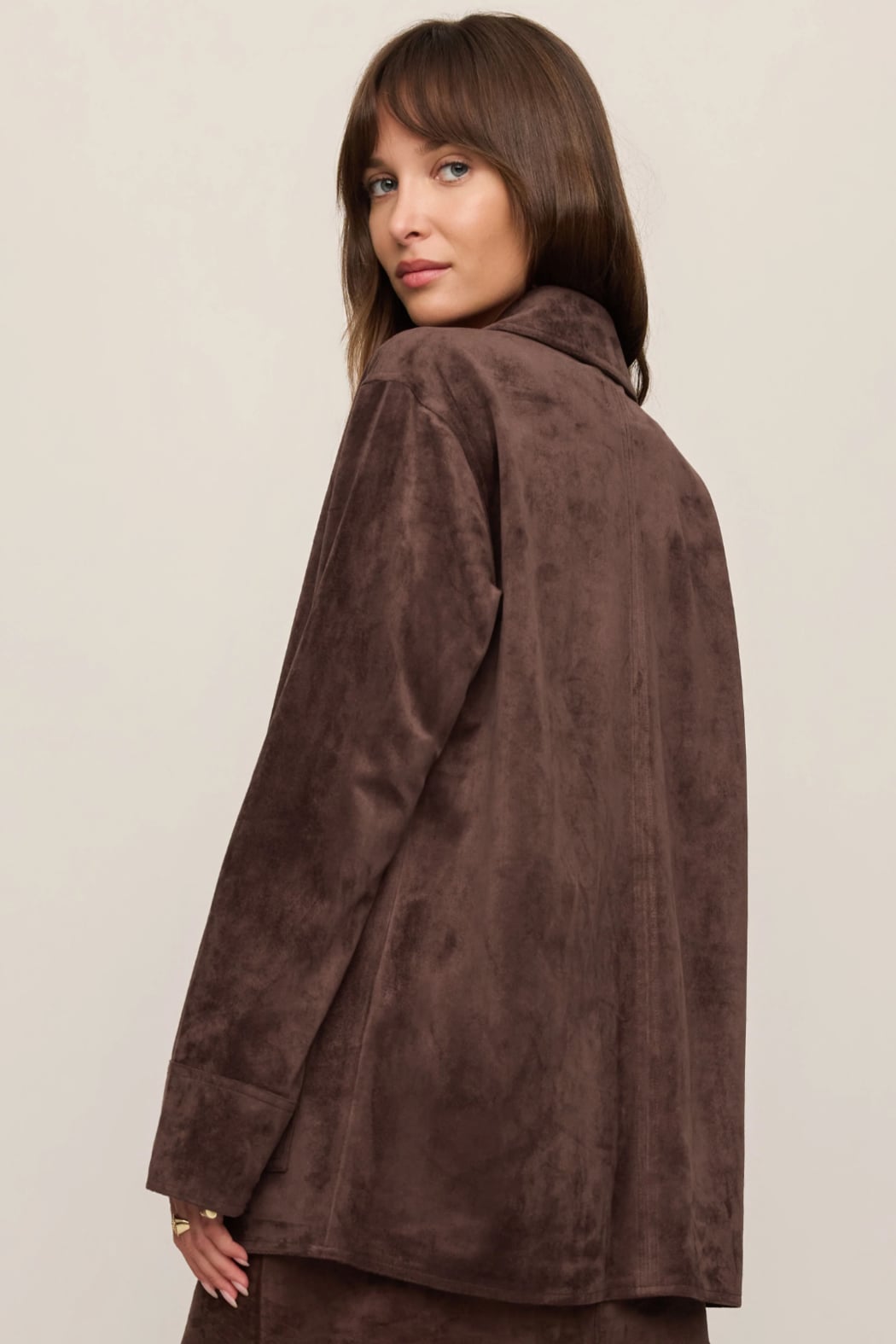 Decker Faux Suede Chore Coat