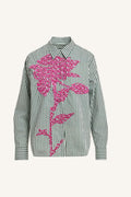 Essentiel Antwerp Kdot Embroidered Stripe Shirt