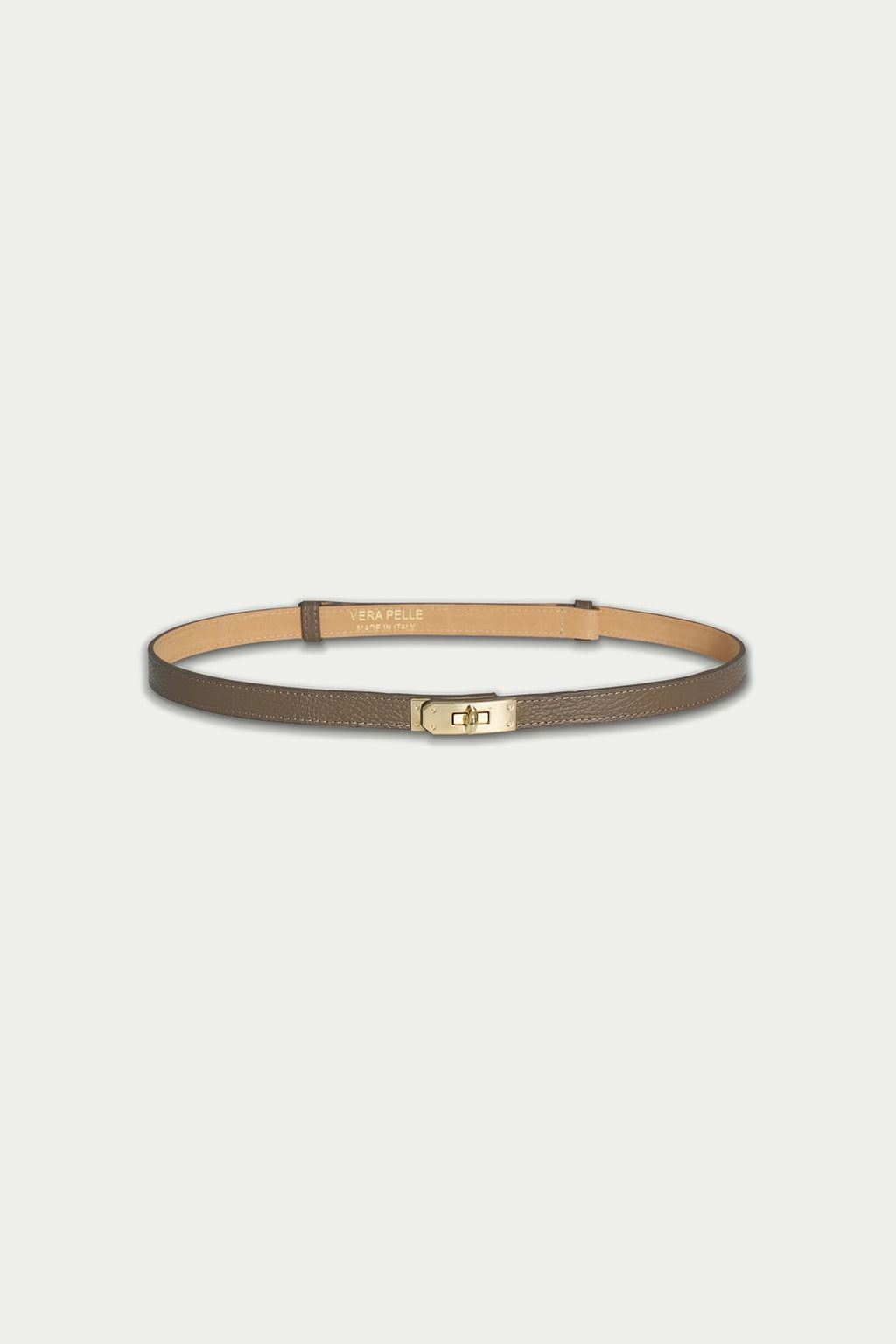 Leather Belt in Taupe