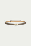 Leather Belt in Taupe