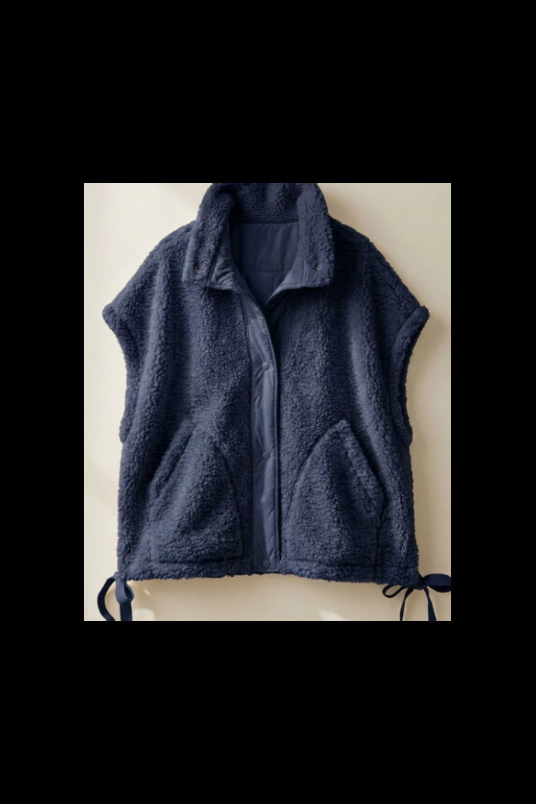 Oversized Sherpa Fleece Boho Western Layering Vest