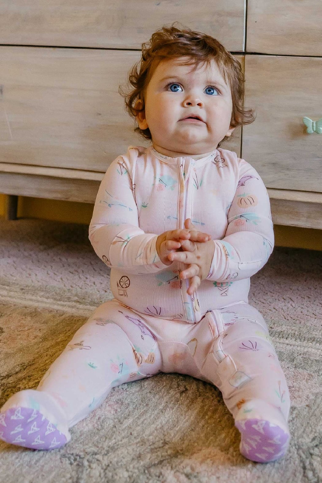 Penelope Convertible Zip Footie Pajama