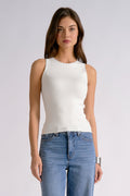 Sweater Tank with Stud Embellishment