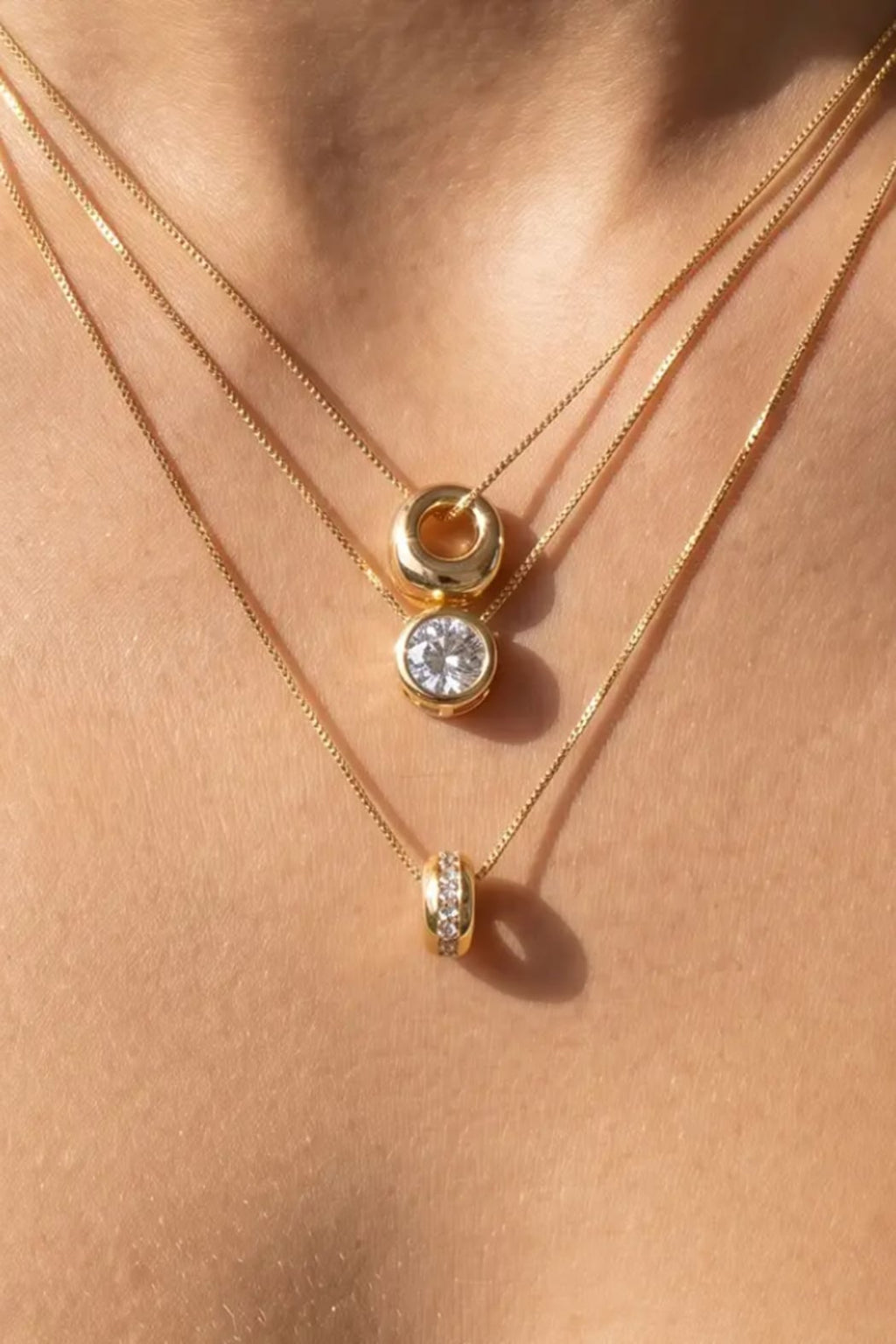 Triple Layer Snake Chain Necklace