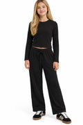 Weekend Ribbed Long Sleeve Pant Set
