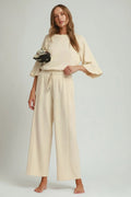 Wide Leg Drawstring Pants