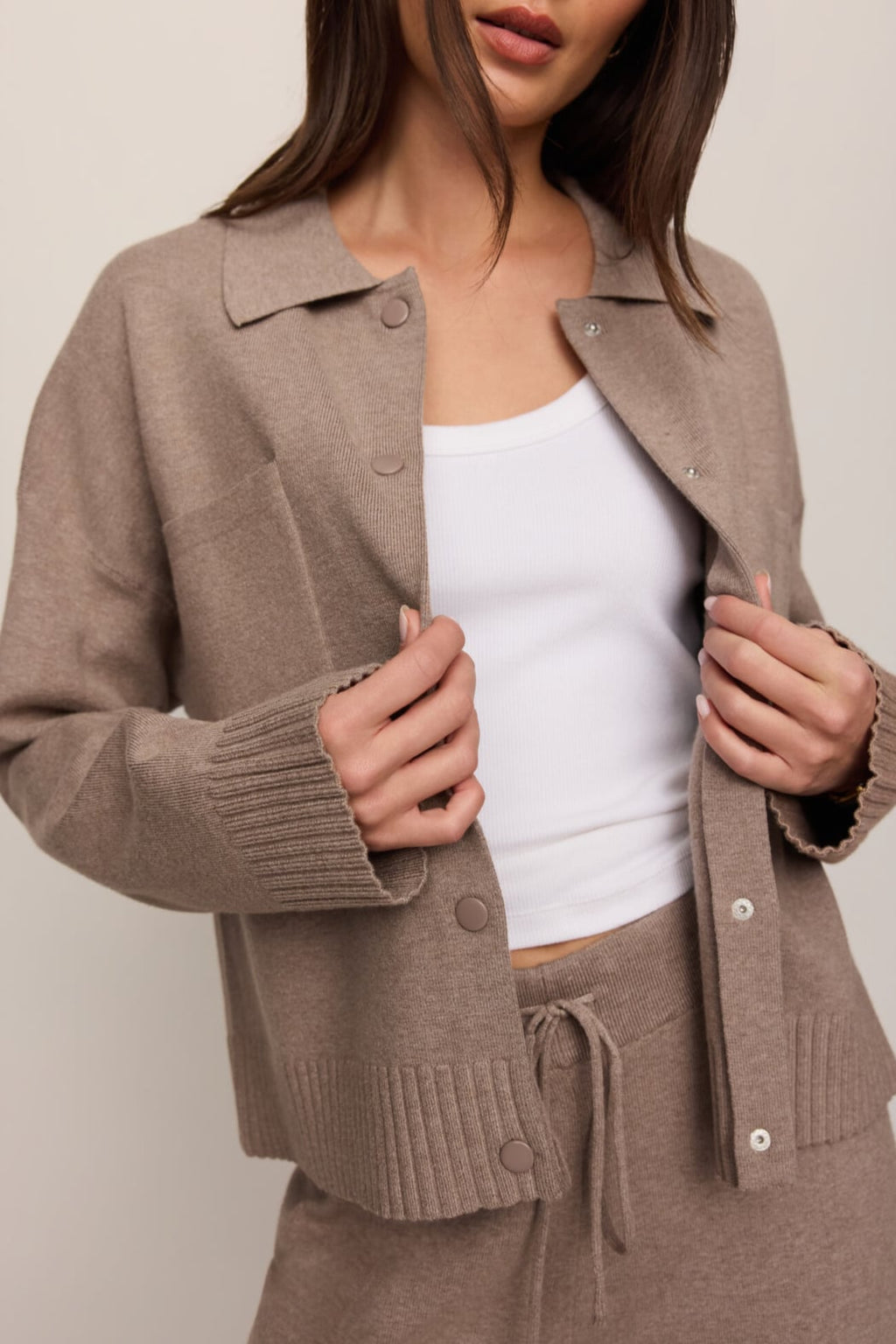 Z Supply Slowdown Sweater Jacket | Heather Ash