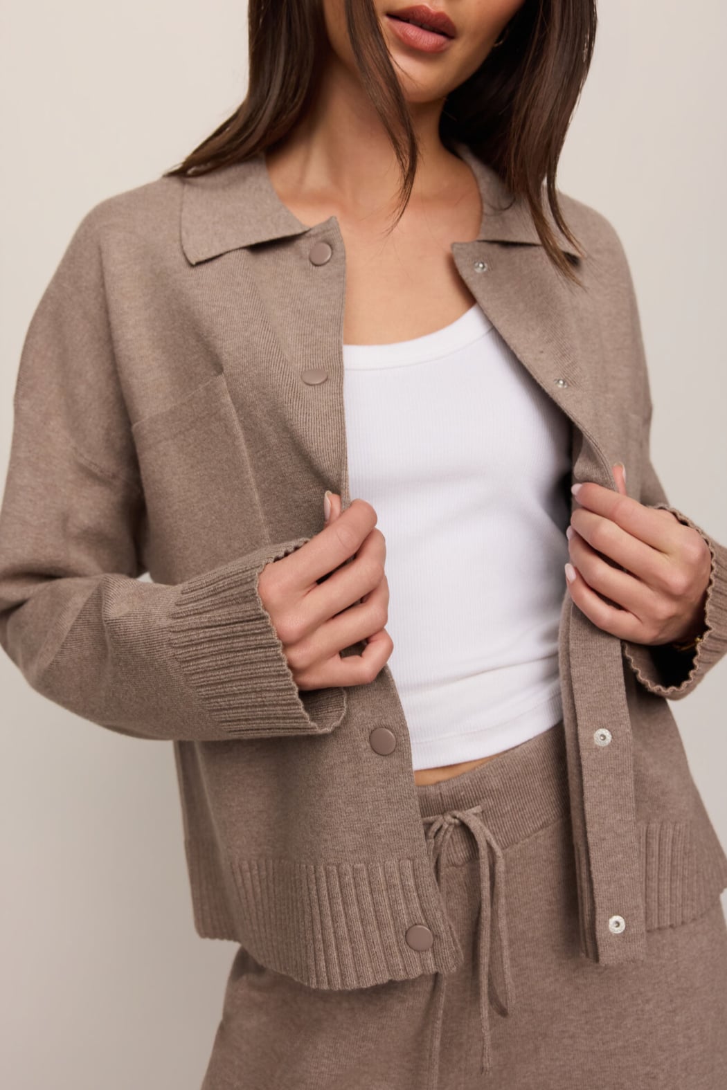 Z Supply Slowdown Sweater Jacket | Heather Ash